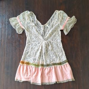 Unique lace Boho Top by Free People